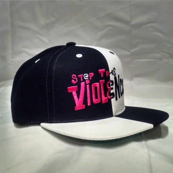 Official Brothaman Black and White Snapback 'Stop the Violence' Cap - Picture 2 of 2